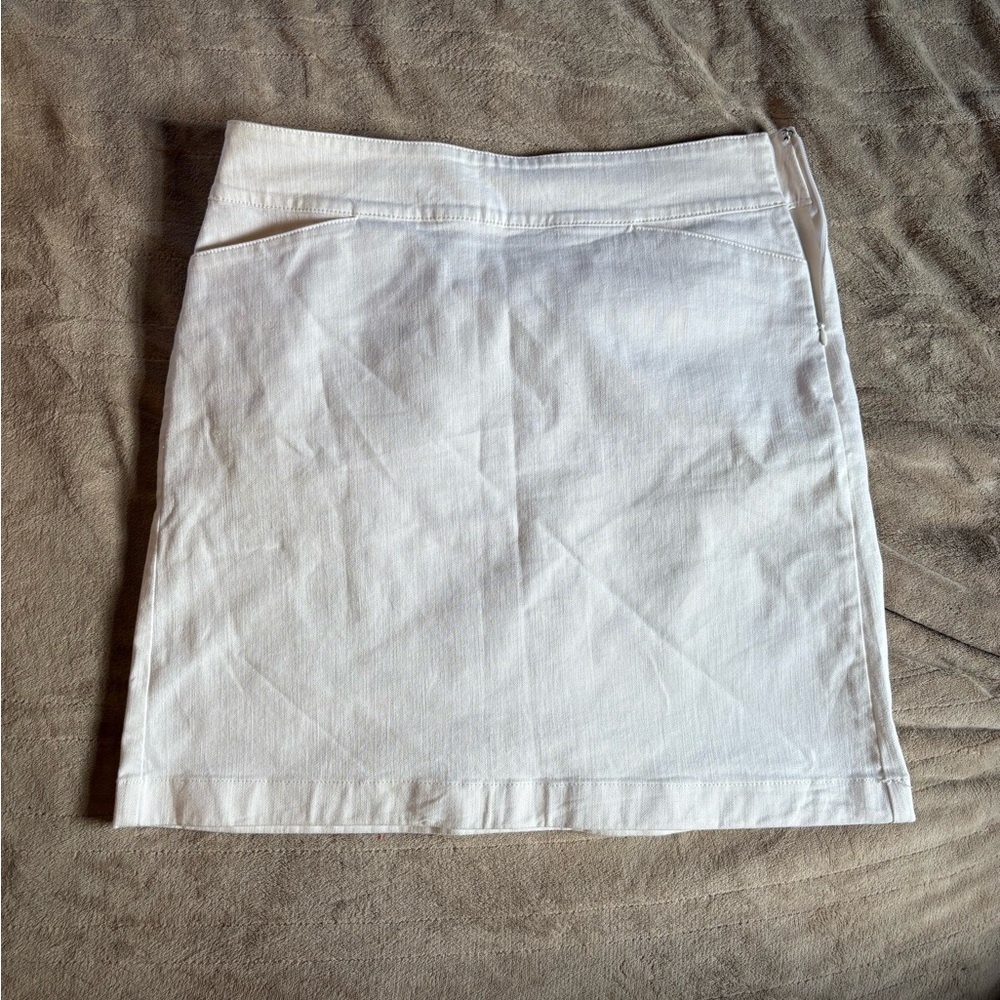 Talbots White Mini Skirt